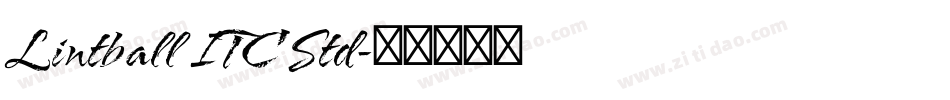 Lintball ITC Std字体转换